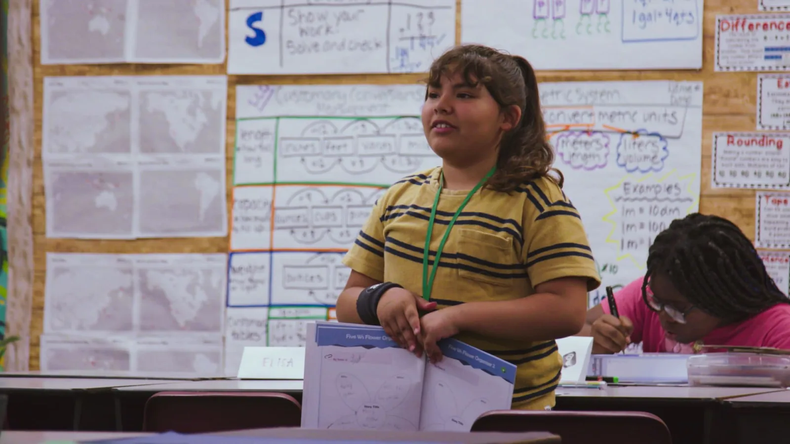 Student writing during a QUEST ELA session